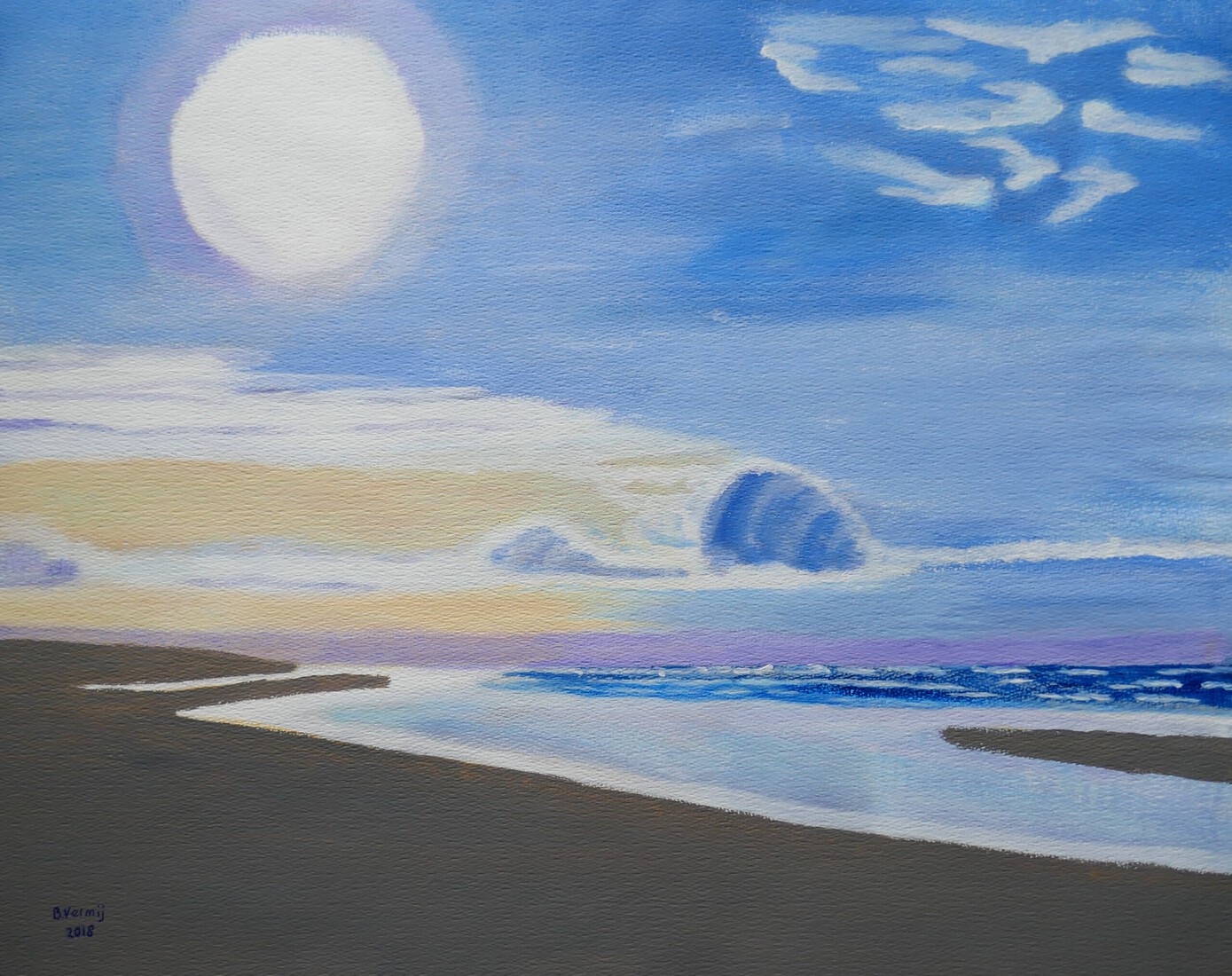 Serie 1: Zeegezicht 'Grote Zon'