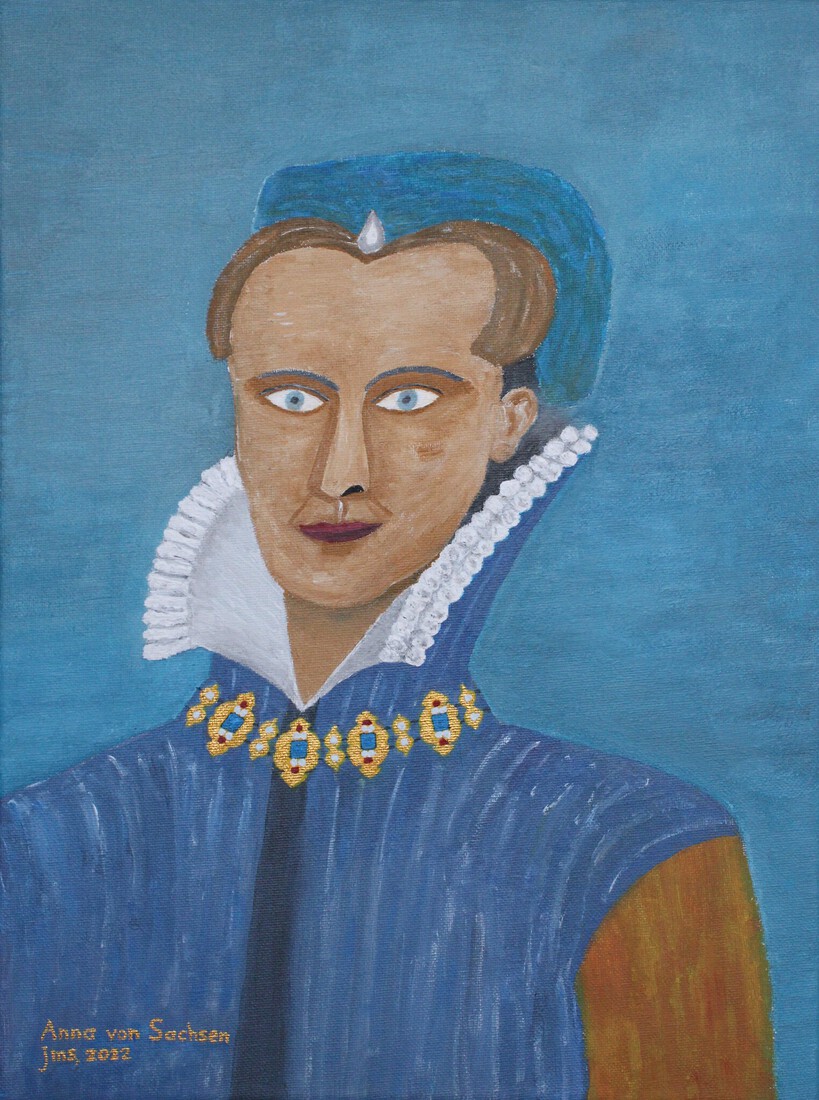 Fantasieportret Anna van Saksen 