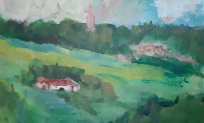 Landschap zuid Limburg Goudsberg