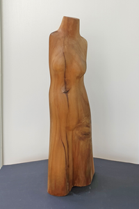 abstracte en figuratieve beelden in hout
