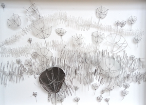 assemblage met papier en andere media