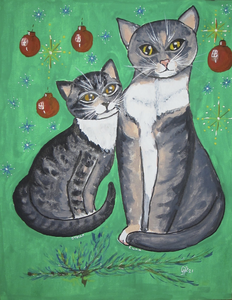 Zelfgemaakte kerstkaartjes