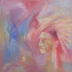 Schilderijen geinspireerd door een reis door Zuid west Amerika waar we meerde indianenreservaten en pueblo’s hebben bezocht.