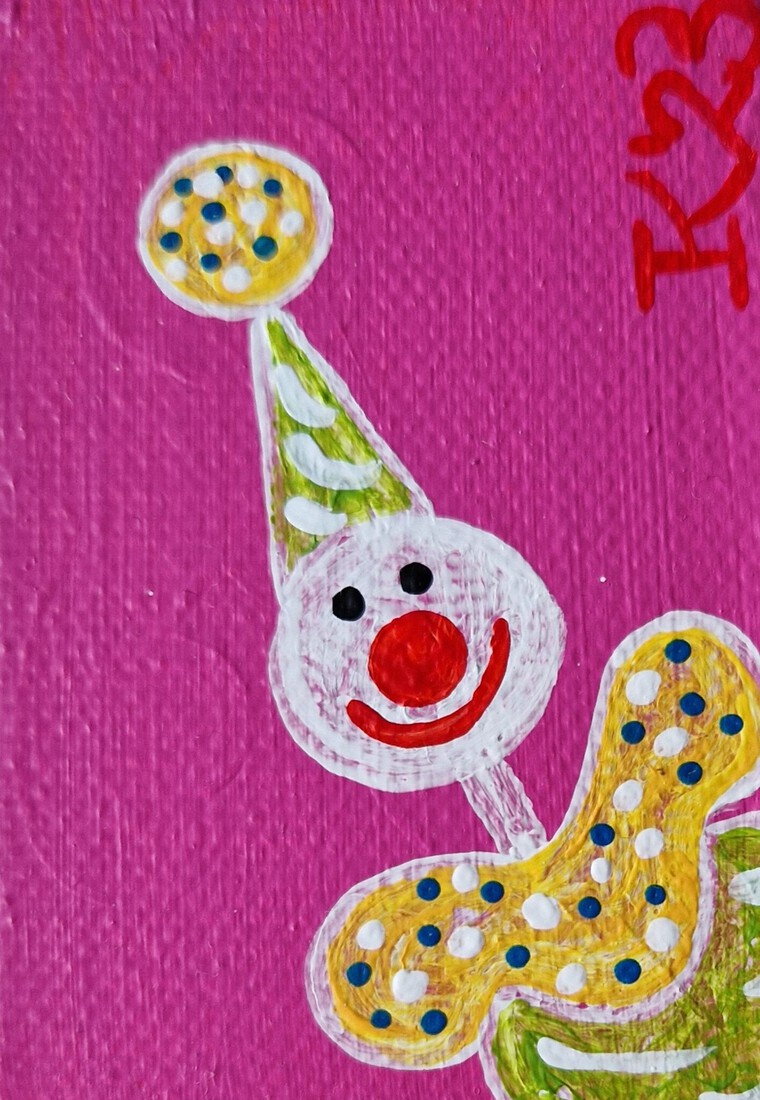 Clowntje wit streepje