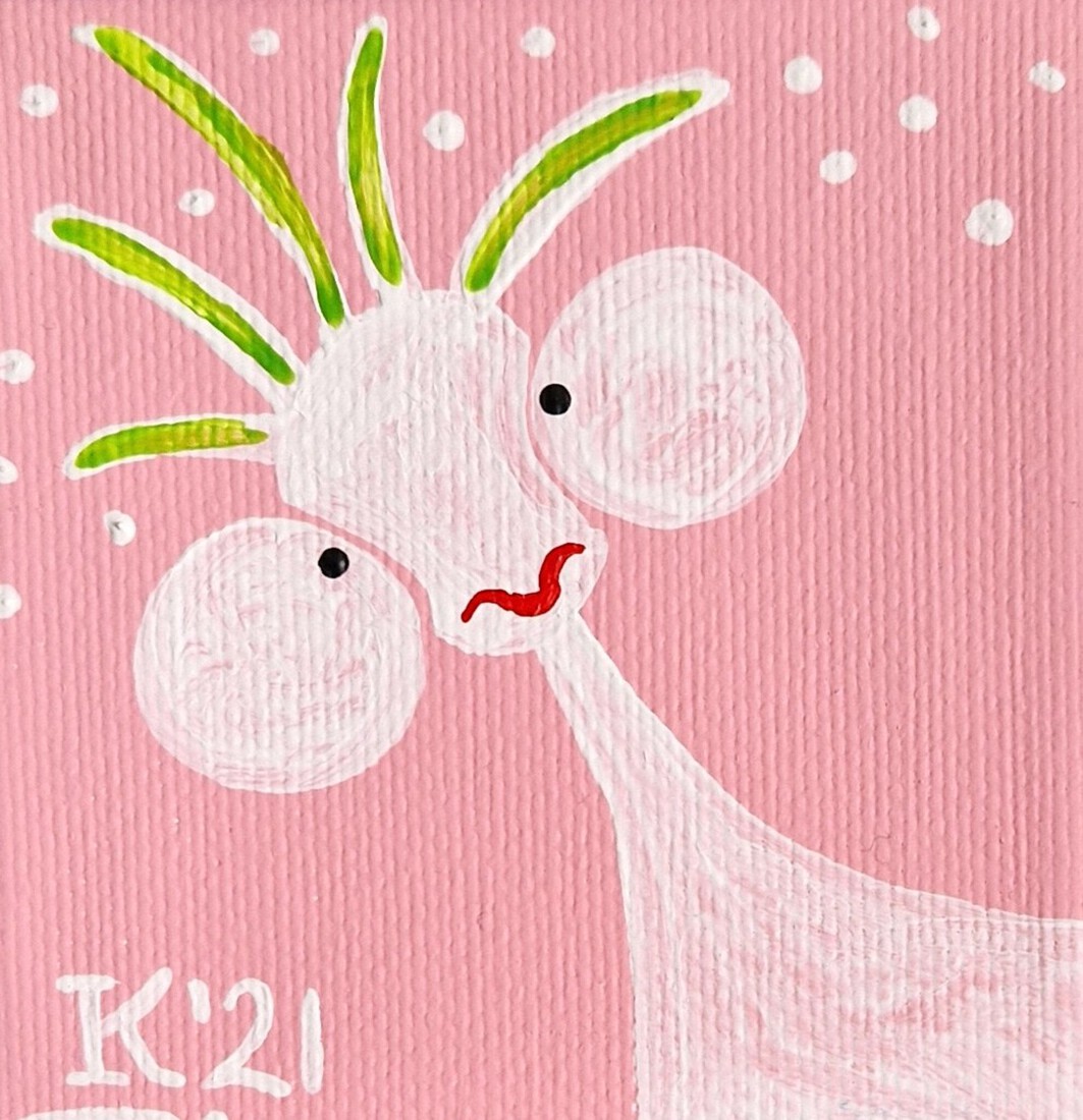 Struisje in de sneeuw