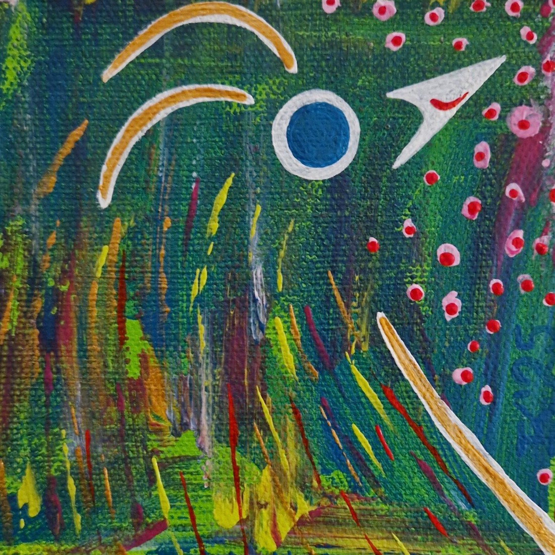 Green and gold together