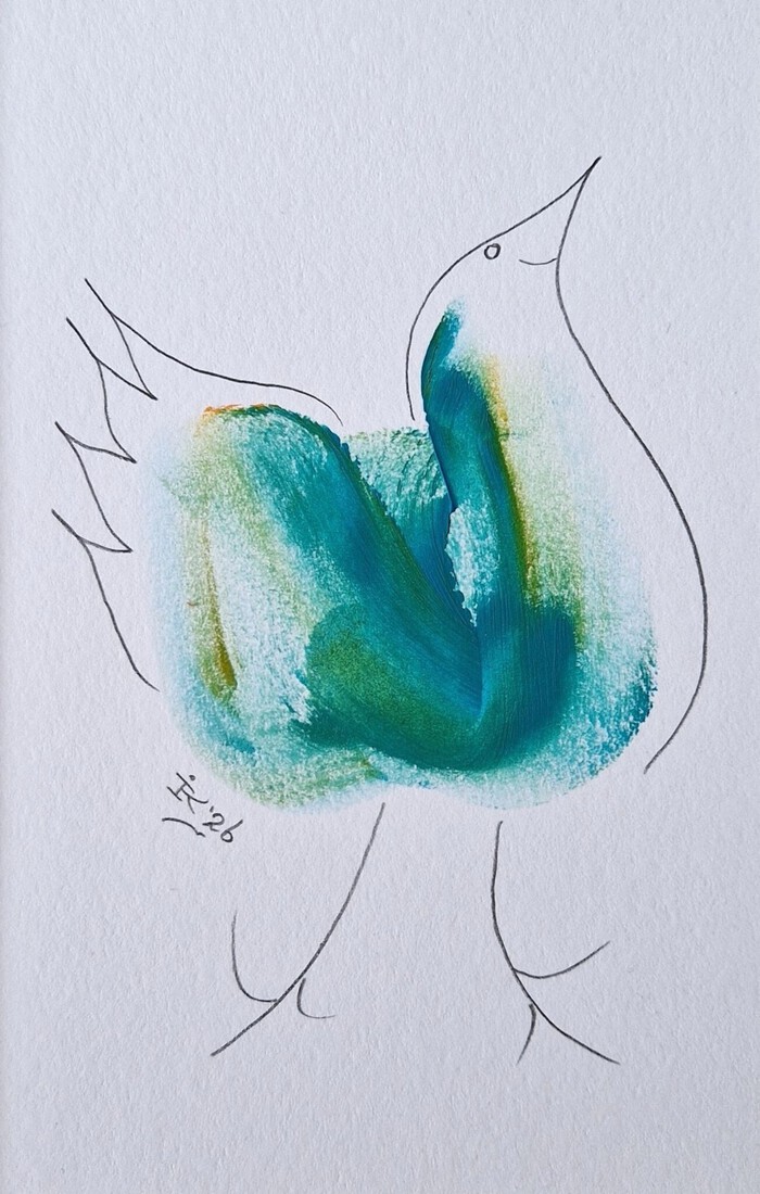 Blauwe vogel