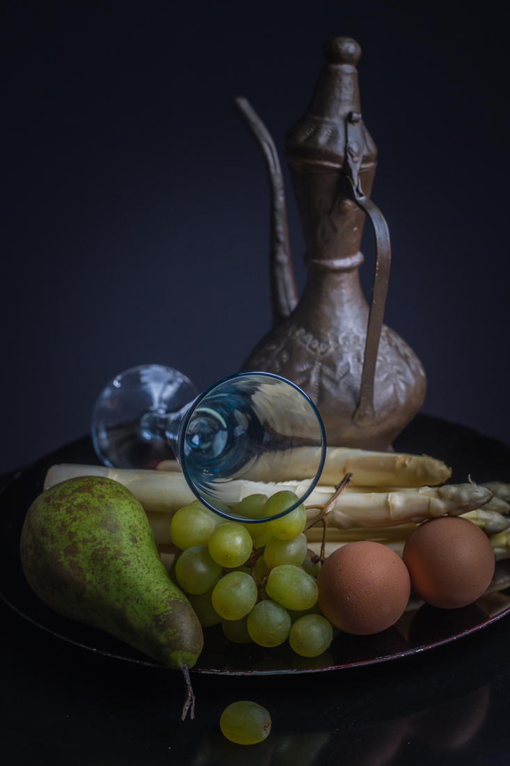 Stilleven met groente en fruit