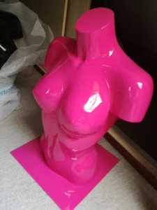 Al deze werken zijn gemaakt van afgedankte etalagepoppen, bustes en of onderdelen van etalagepoppen.