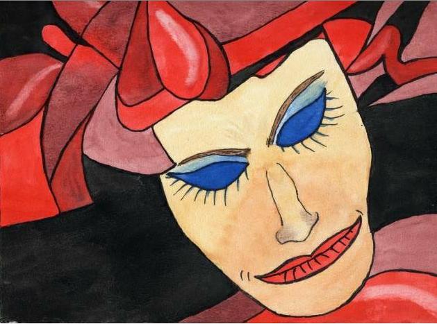 281- Vrouw in Cadeauverpakking