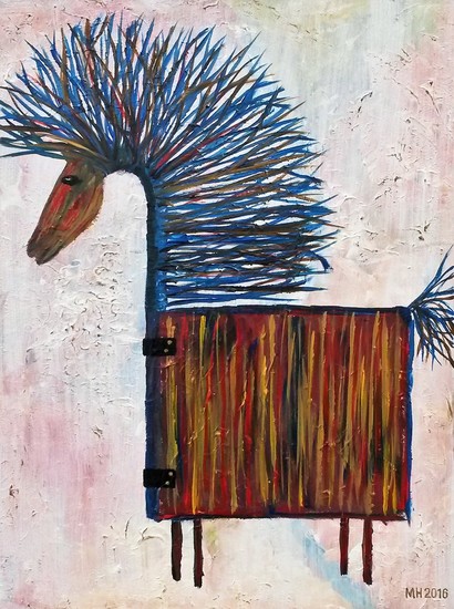 Terug van de kapper.