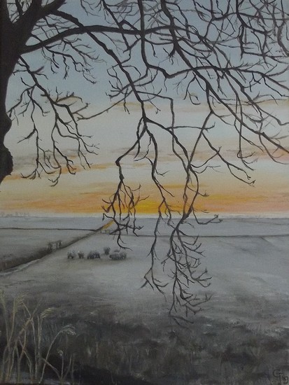 Sunrise in Friesland