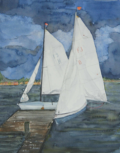 Aquarellen in Zeeland gemaakt