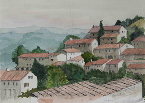 Aquarellen gemaakt in Frankrijk