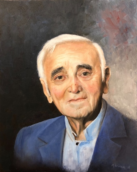 Portret van Charles Aznavour