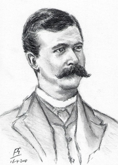 Heertje in houtskool