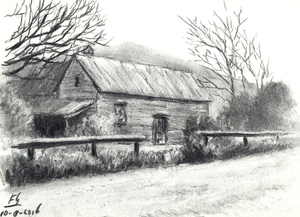 Collectie van houtskool studies vanaf ca 2010 tot aan 2019 van landschappen en gebouwen, schetsen en tekenwerken op a4 of a3 formaat. 
Naar eigen waarneming of fotoreferentie. 
