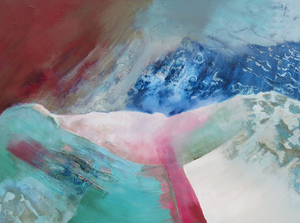 De seizoenen verbeeldt in het landschap