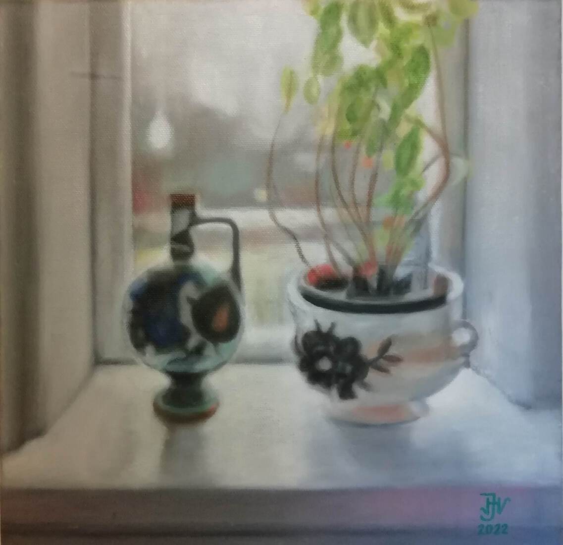 Still life with basil