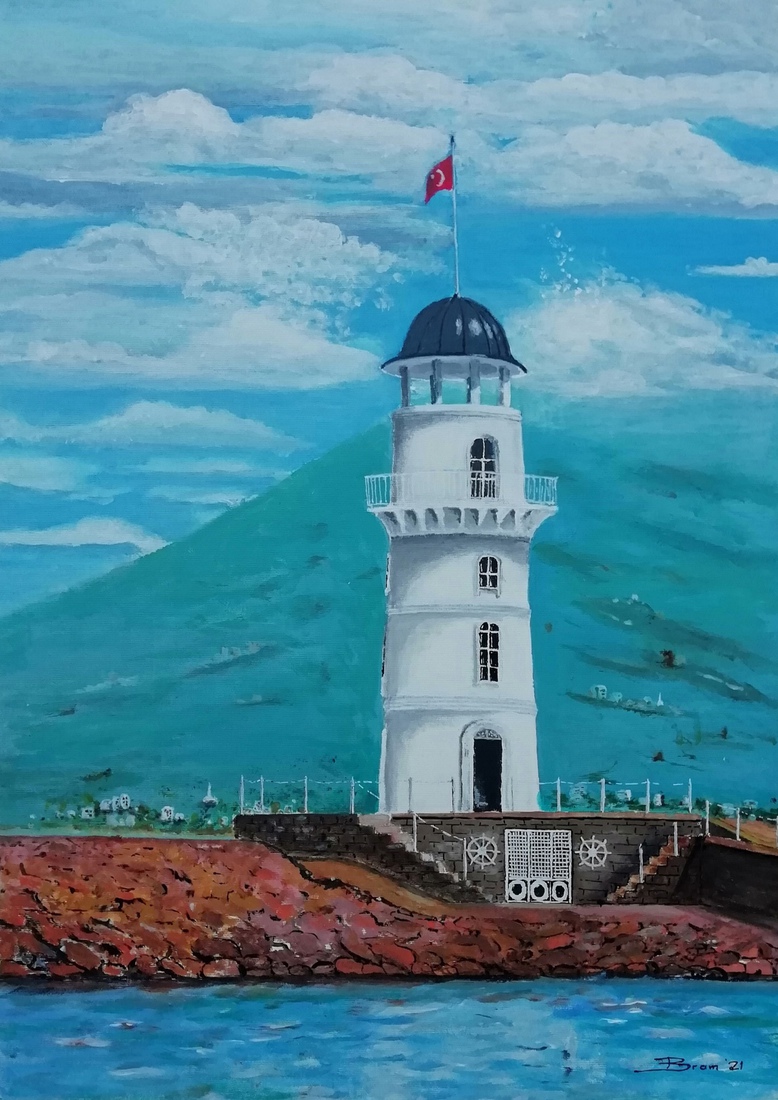 Vuurtoren in de haven van Alanya(1)