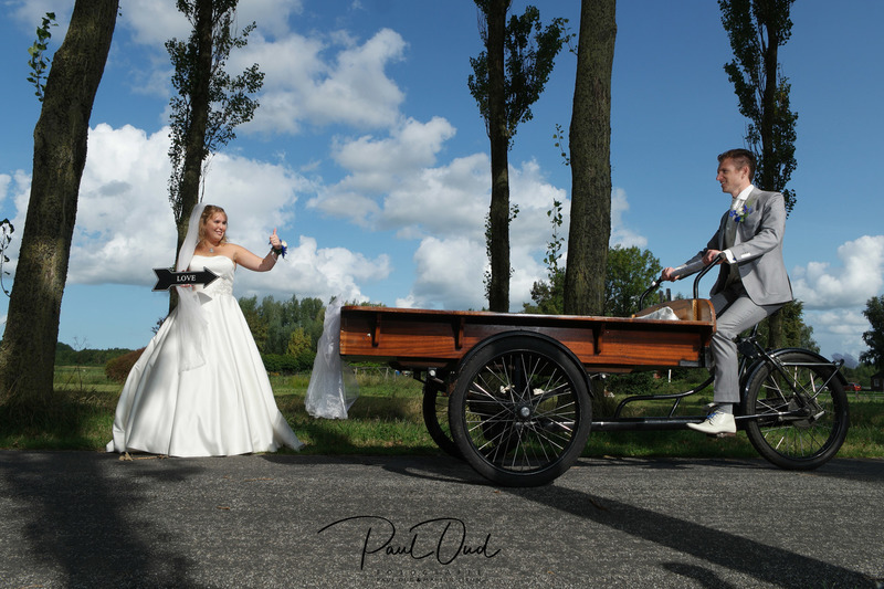 met de bakfiets naar het gemeentehuis