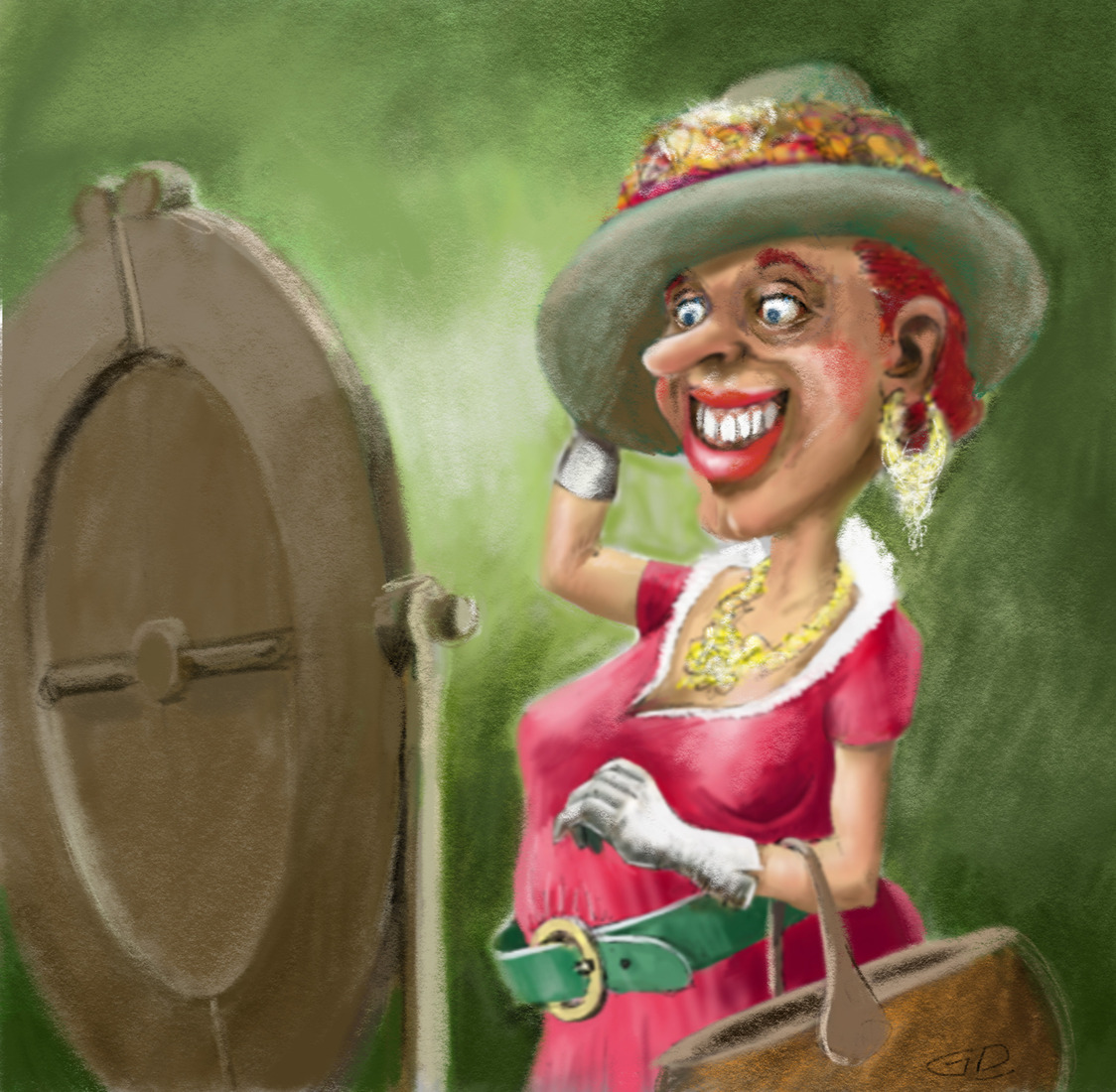 Gaandj = aanstelster 