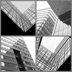 architectuur in zwart wit