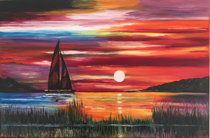 Diverse werken met olieverf