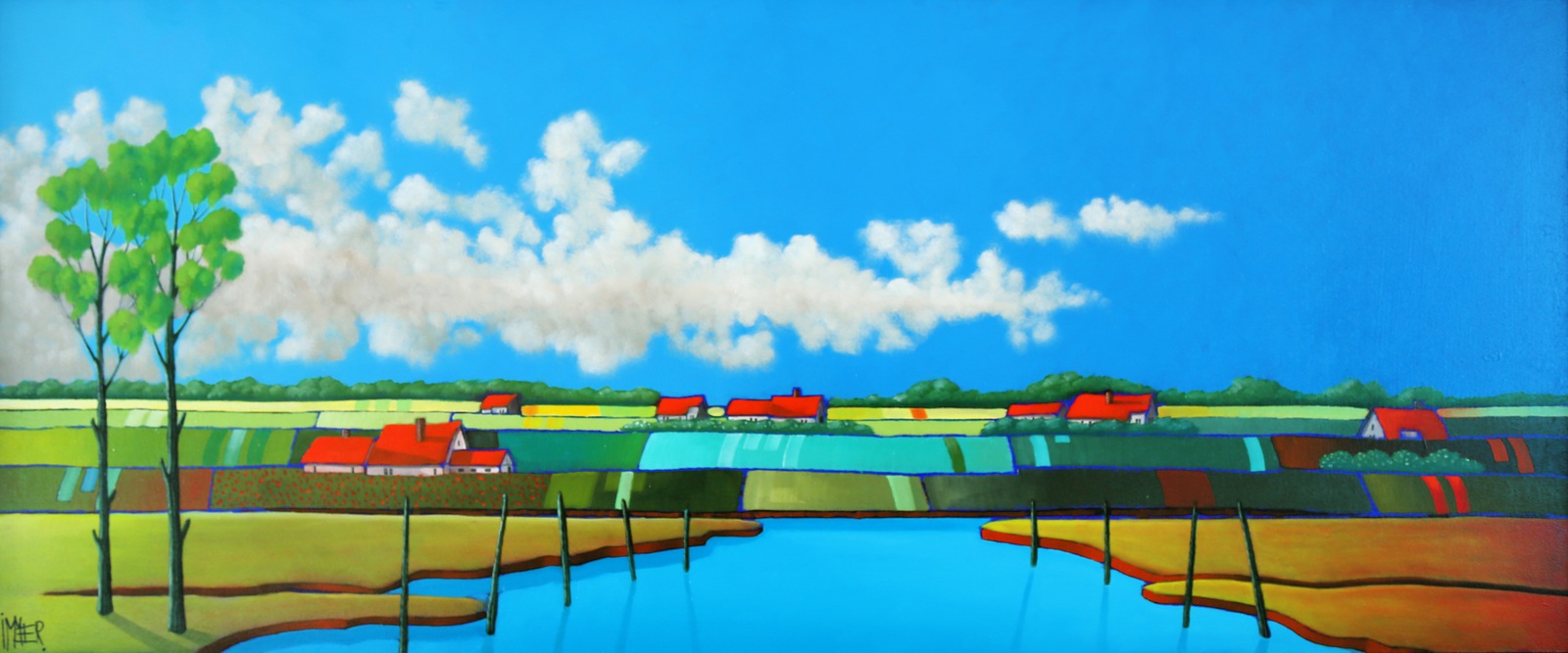 Uitzien over water maakt het oog mild