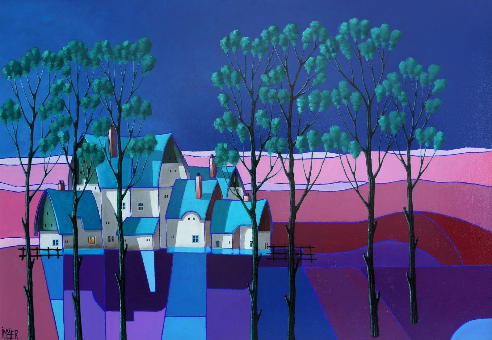 Het lichte leven aan lavendelvelden