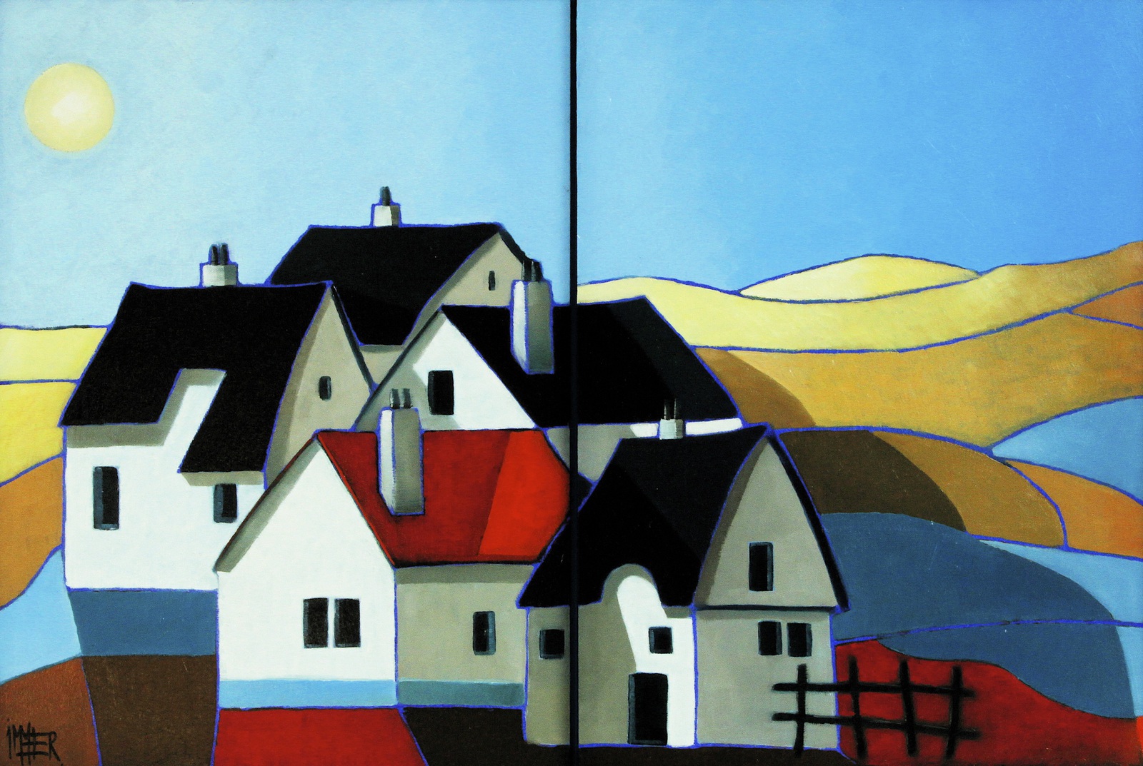 Troost van hemelsblauw water