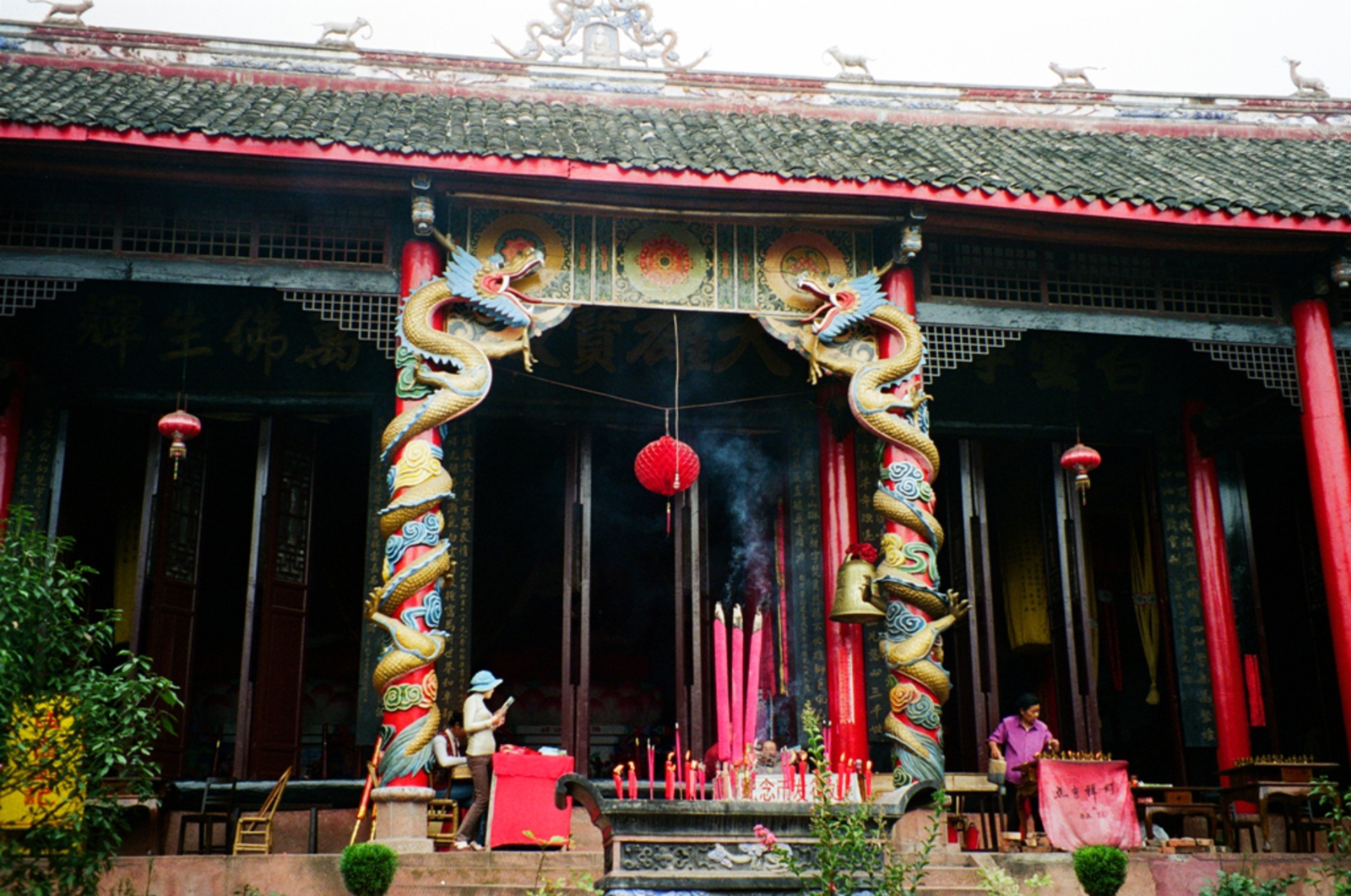Qingchengshan: Bij de tempel