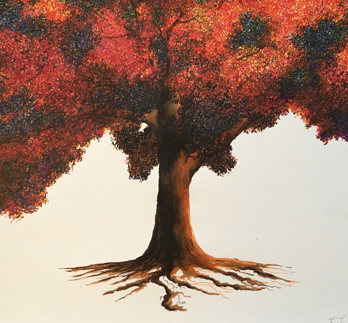 stained glass foliage