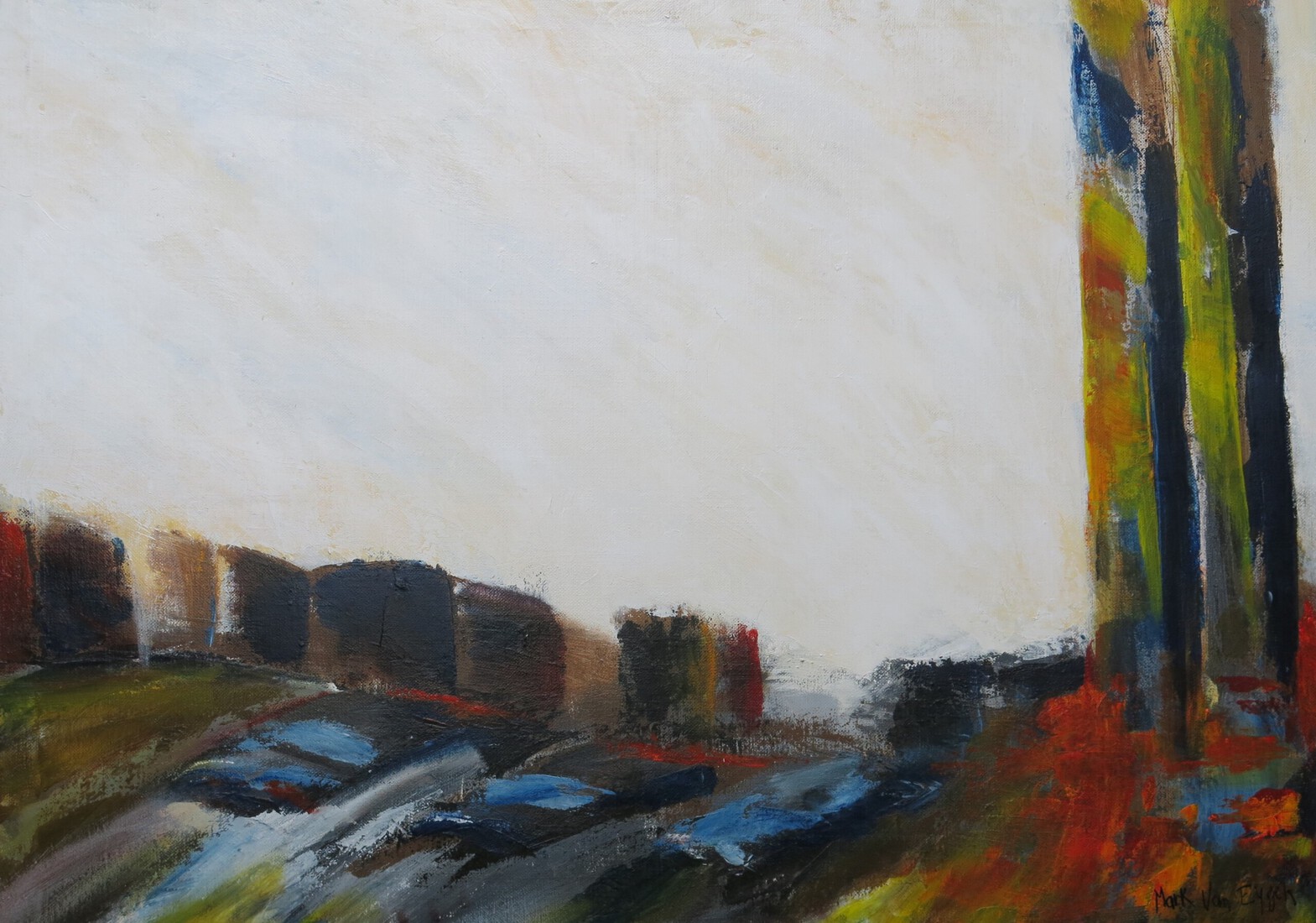 Stadsschap met auto's