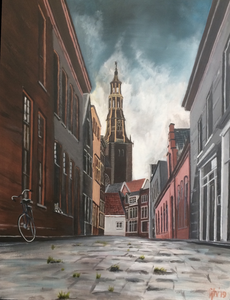 Schilderijen in diverse technieken van stad en ommeland Groningen