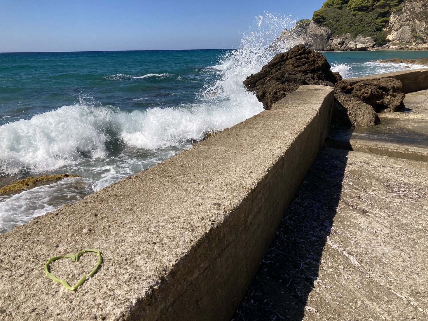 Hart van zaden in Corfu 