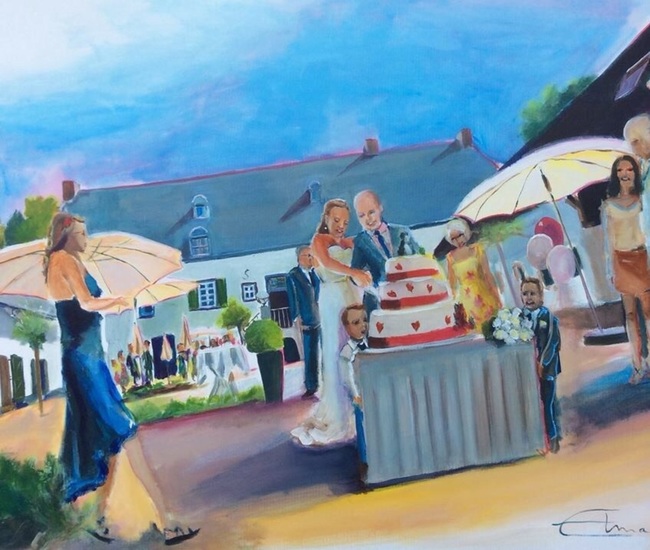 Taartmoment huwelijk in Landgraaf