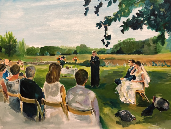 Bruiloft bij De tuin van de smid, Leiden