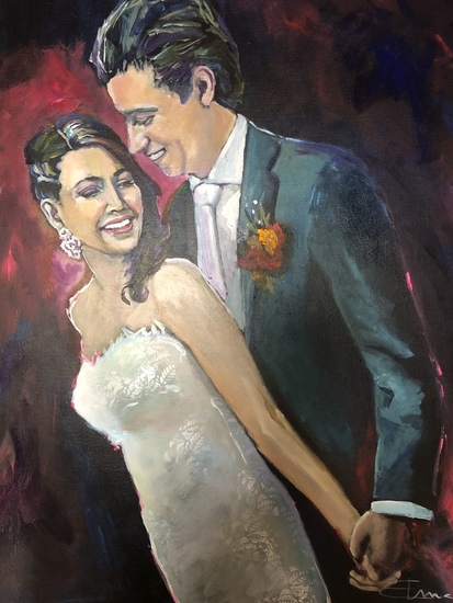 Bruidspaar in Hedikhuizen