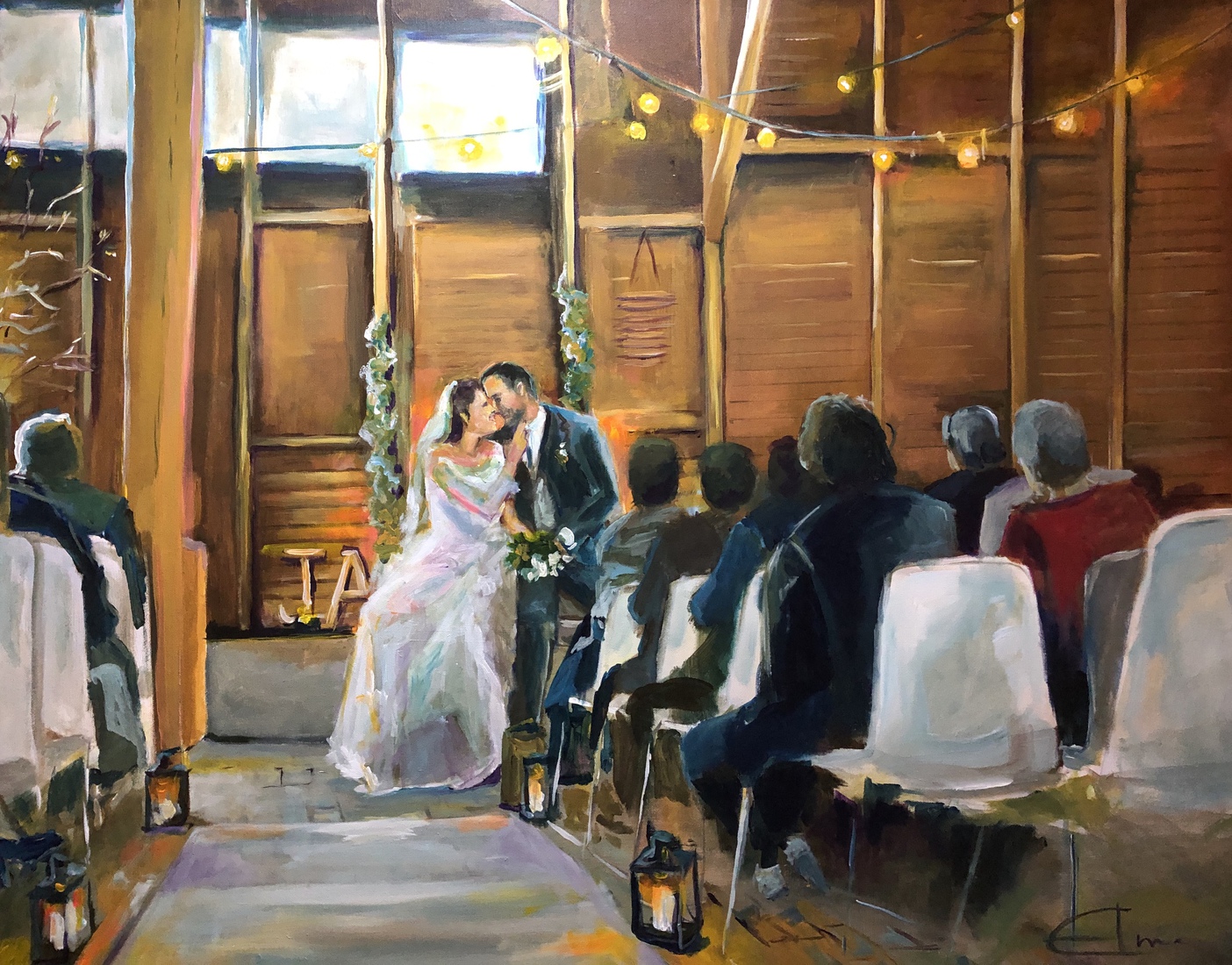 Huwelijks ceremonie in Woubrugge