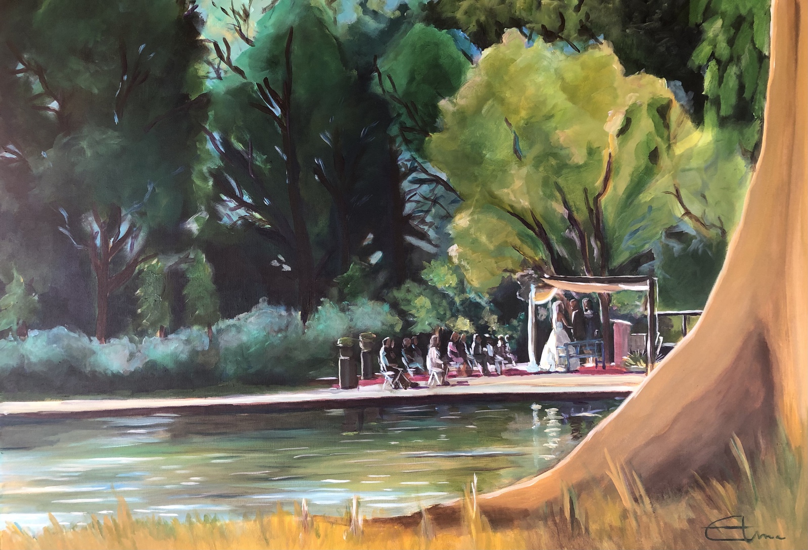 Bruiloft bij De Bergsche Plas