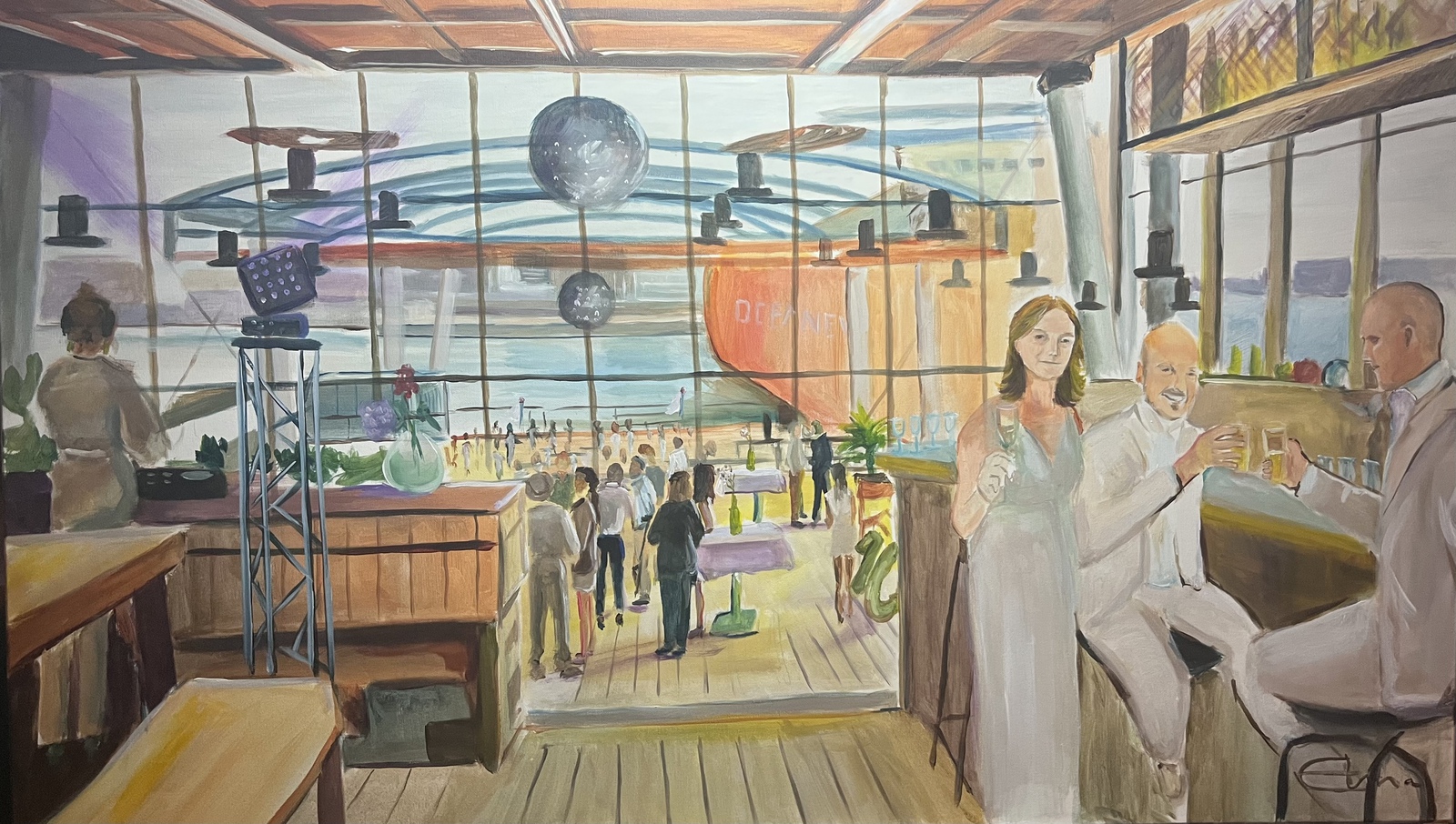 Bedrijfsfeest bij Helling 9, Amsterdam 