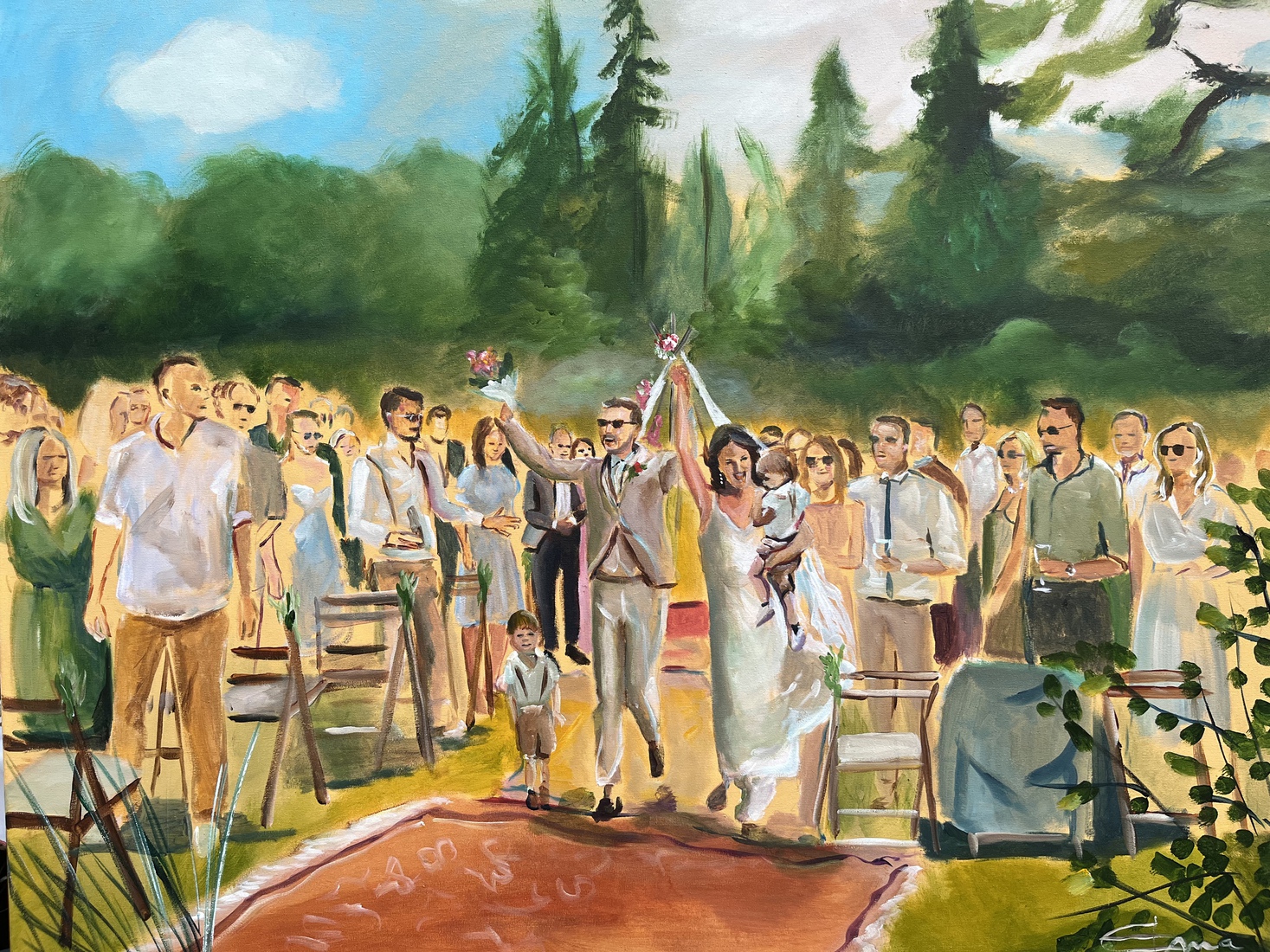 Ceremonie bij Huize Welna, Epe