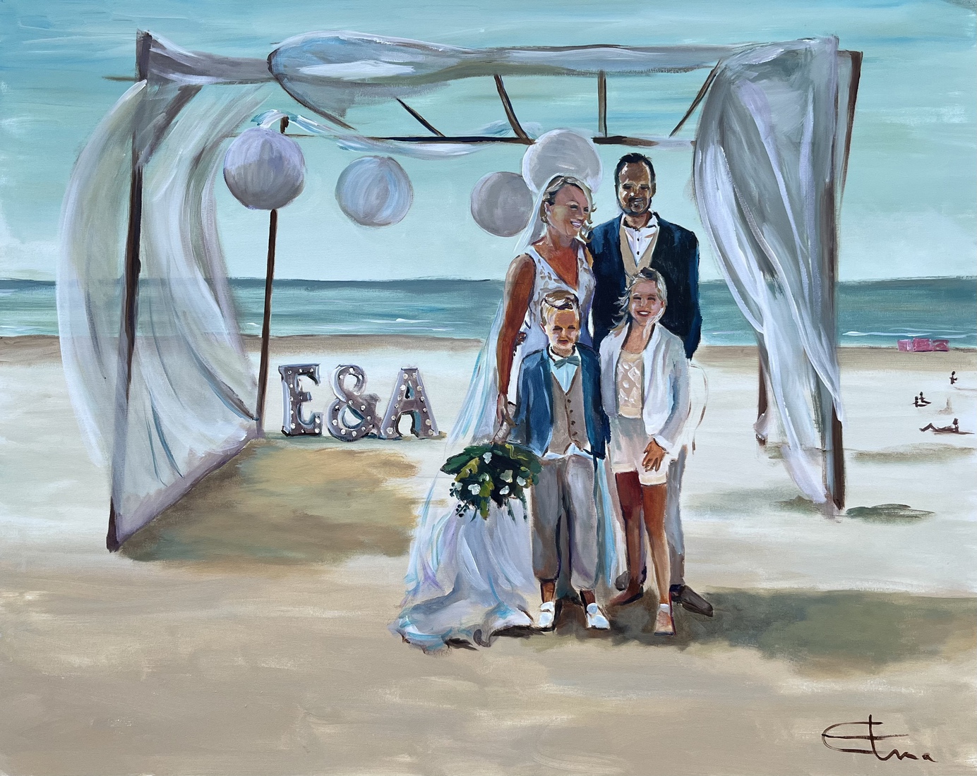 Bruidspaar bij Strandpaviljoen Breeze in ‘s Gravenzande 