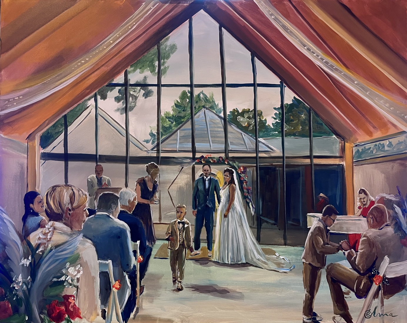 Bruidspaar bij Kasteelhoeve Geldrop