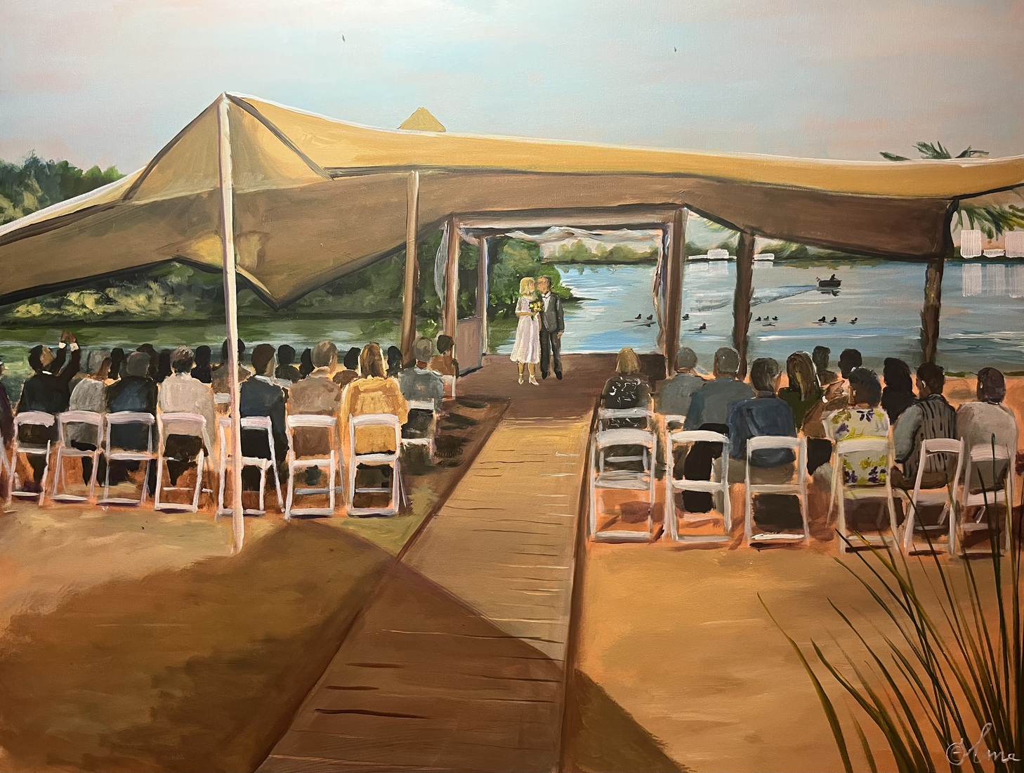 Ceremonie bij Lake 7, Zevenhuizen