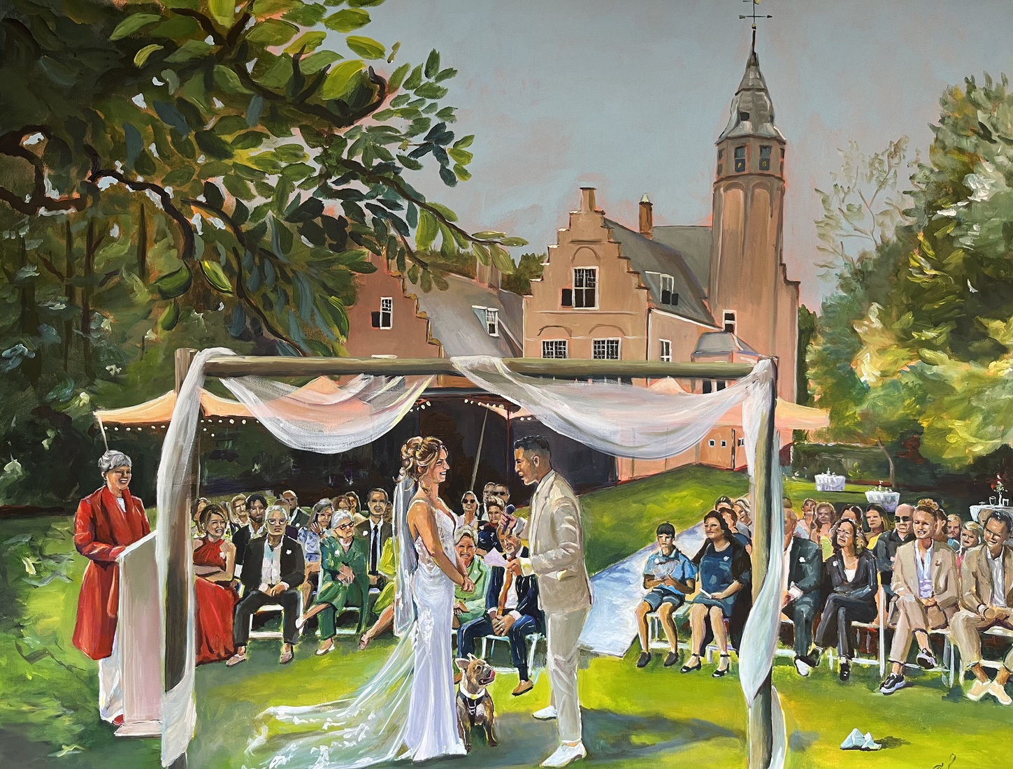 Ceremonie bij Slot Moermond, Renesse