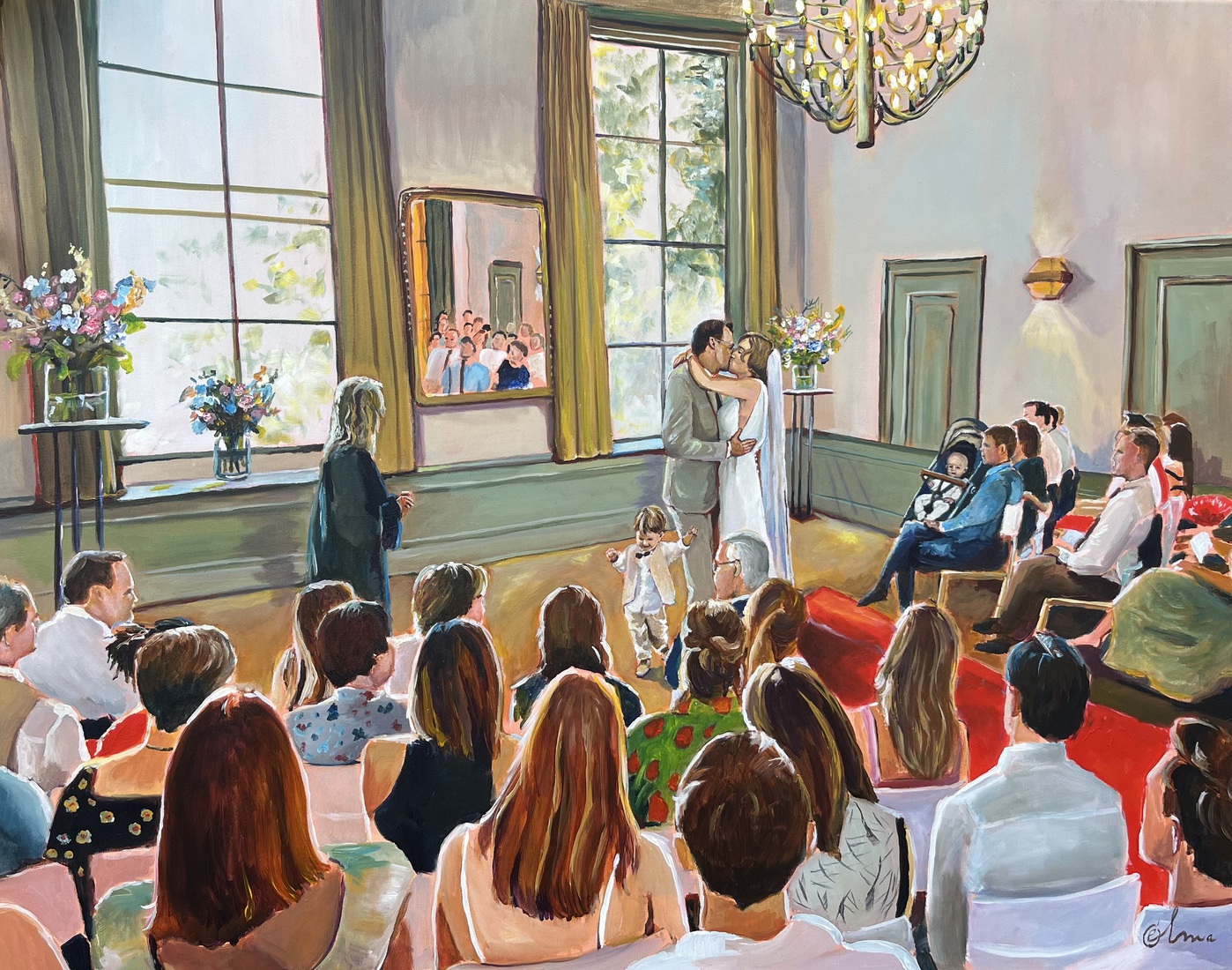 Trouwdag van Anne en Sven