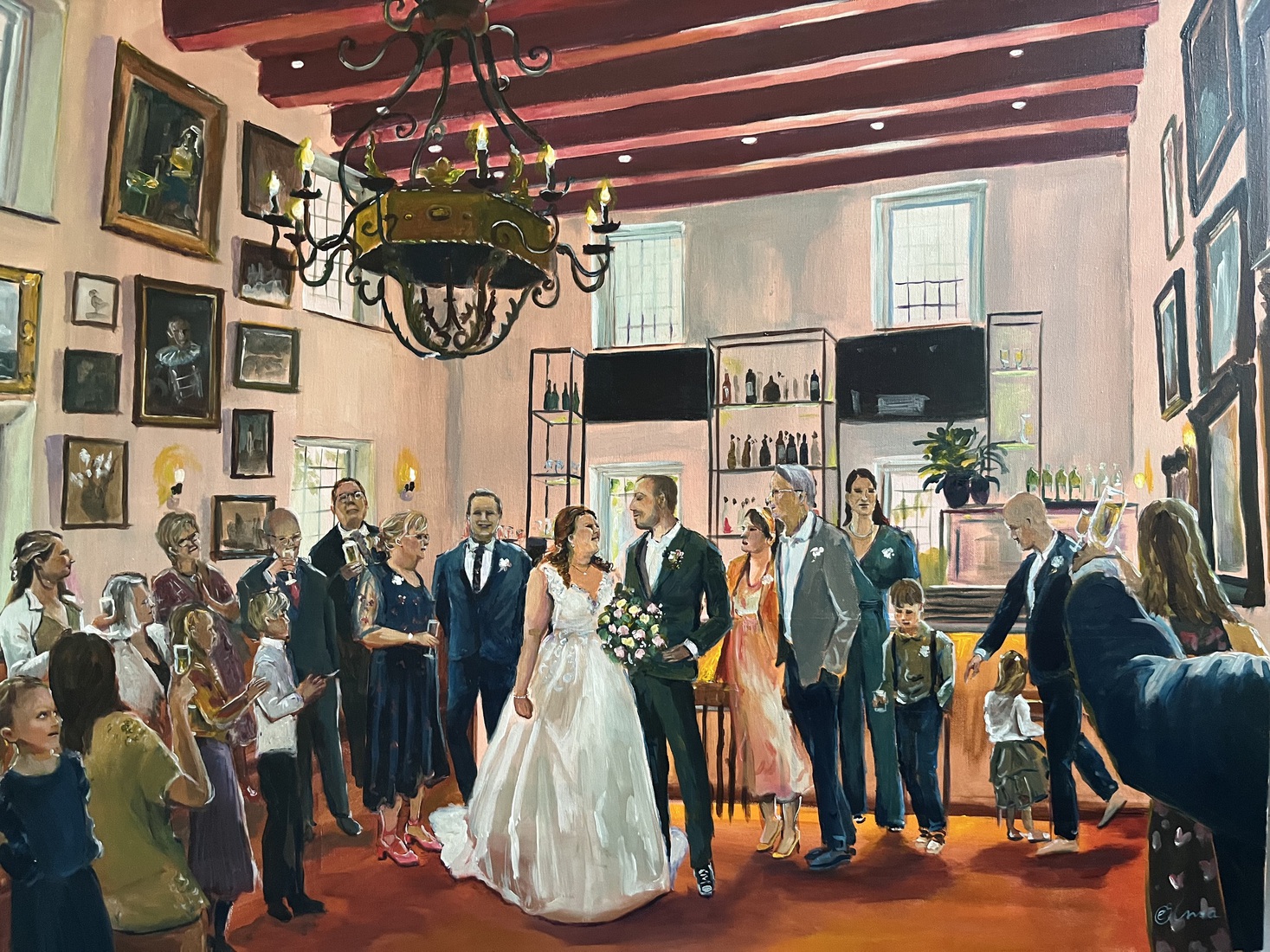 Bruidspaar in De Waag, Hellevoetsluis