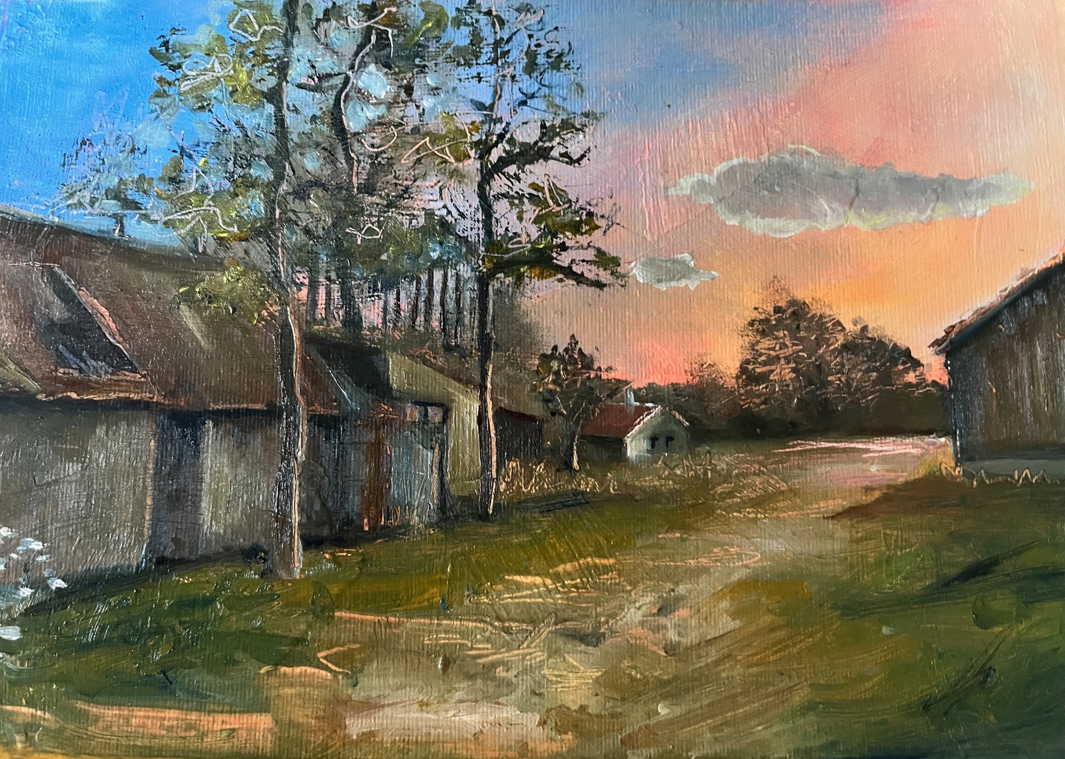 Vervallen schuren bij Rockanje